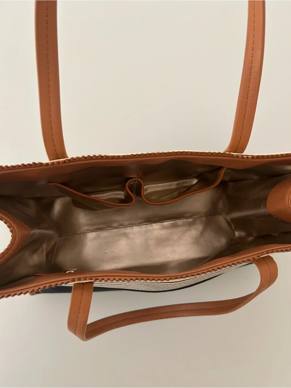 Tory Burch Viva Striped Tote Bag